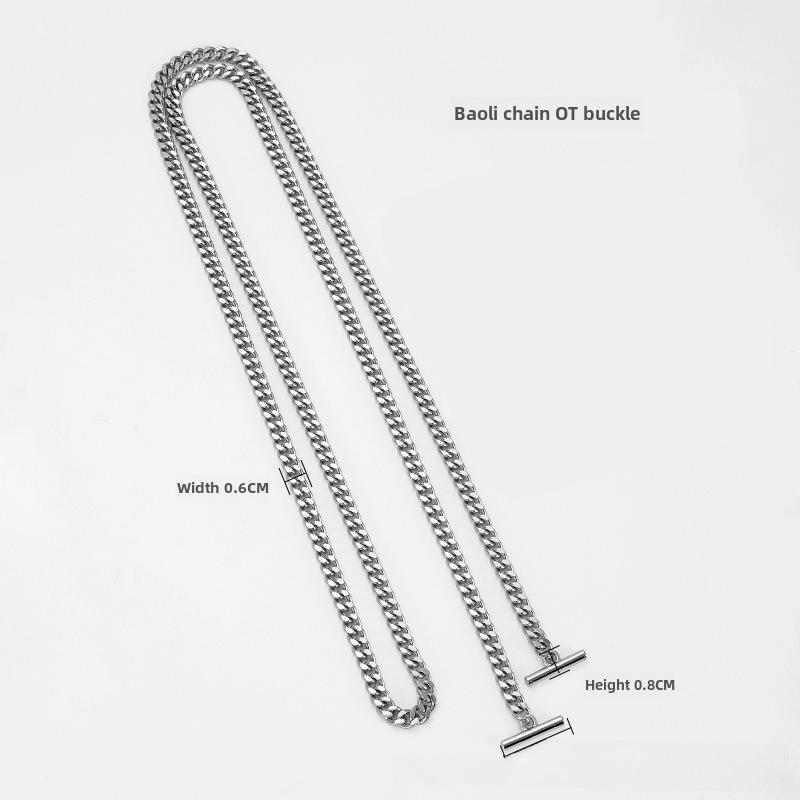 Saint Luo L Kartenetui mit Metall-Unterarmkette und DIY-Futter Schulterriemen-Zubehör von Joom DACH