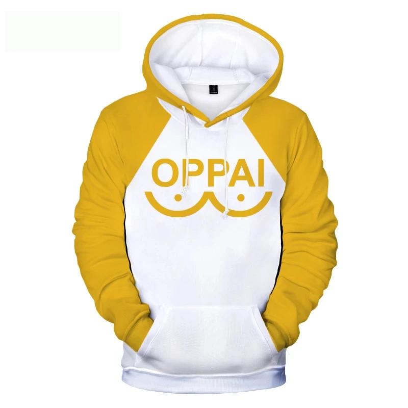 Saitama OPPAI Sweatshirts 3D Anime Print Hoodie Männer/Frauen Mode Langarm Pullover Kinder Hoodies Harajuku Streetwear Männer Mantel 4XL von Joom DACH