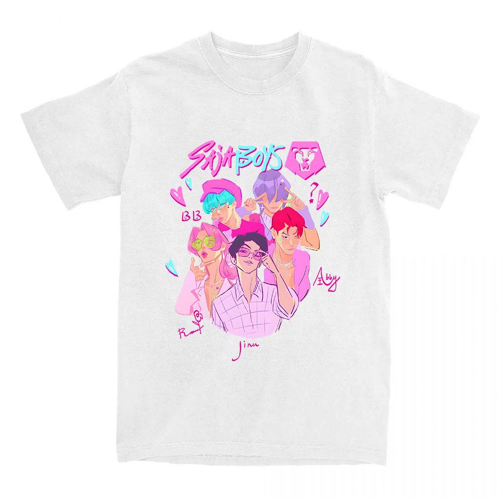 Saja Boys Comfort Colors T-Shirt KPop Demon Hunters Print T-Shirt Sommer Kurzarm Baumwoll-T-Shirt Mode Damen Herren Kleidung L Saja Boys Comfort Colors T-Shirt KPop Demon Hunters Print T-Shirt Sommer Kurzarm Baumwoll-T-Shirt Mode Damen Herren Kleidung L von Joom DACH