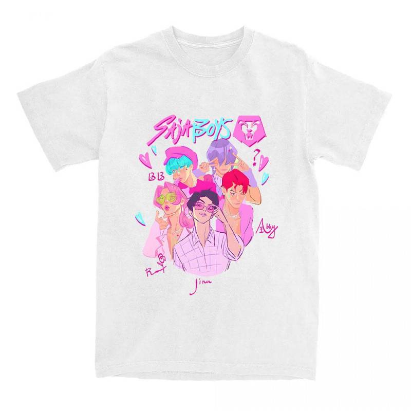 Saja Boys Comfort Colors T-Shirt KPop Demon Hunters Print T-Shirt Sommer Kurzarm Baumwoll-T-Shirt Mode Damen Herren Kleidung L Saja Boys Comfort Colors T-Shirt KPop Demon Hunters Print T-Shirt Sommer Kurzarm Baumwoll-T-Shirt Mode Damen Herren Kleidung L von Joom DACH