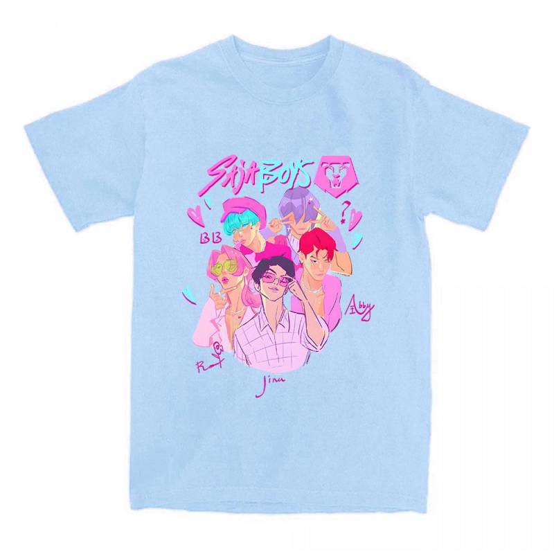 Saja Boys Comfort Colors T-Shirt KPop Demon Hunters Print T-Shirt Sommer Kurzarm Baumwoll-T-Shirt Mode Damen Herren Kleidung XS von Joom DACH