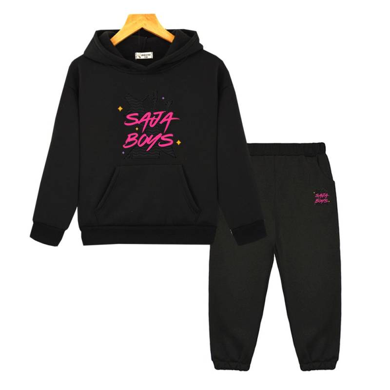 Saja Boys hoodie Fleece sweatshirt Jacket 2pcs pullover+pant kpop demon hunters Autumn boy girl Hooded Sets kids boutique clothe 150 Saja Boys hoodie Fleece sweatshirt Jacket 2pcs pullover+pant kpop demon hunters Autumn boy girl Hooded Sets kids boutique clothe 150 von Joom DACH