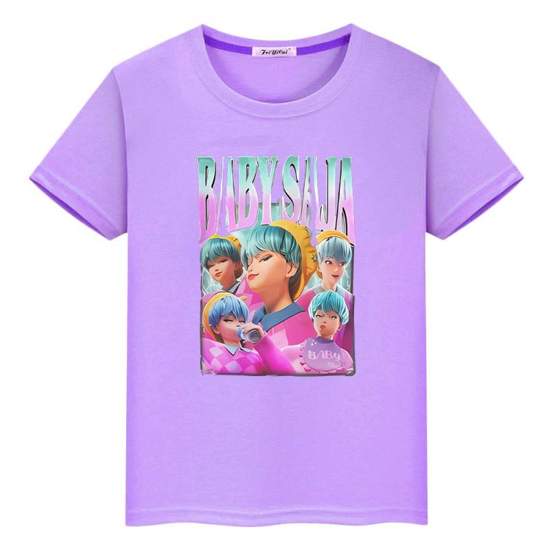 Saja Boys kpop Dämonenjäger Print T-Shirt für Kinder Jungen 10 Jahre 100% Baumwolle Anime Kurz Kawaii T-Shirts Niedliche Oberteile y2k Mädchenkleidung 160 von Joom DACH