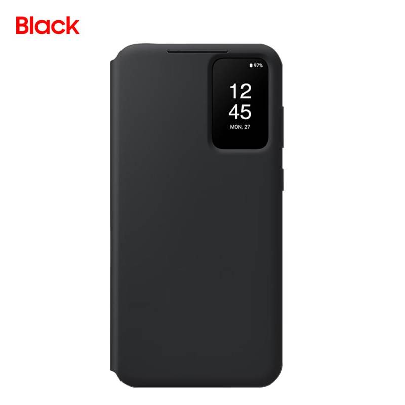 S-View Wallet Flip Case Für Samsung Galaxy S23 S23+ S23 Plus SM-S911B SM-S916B Smart View Handyhülle Cover For Galaxy S23 schwarz von Joom DACH