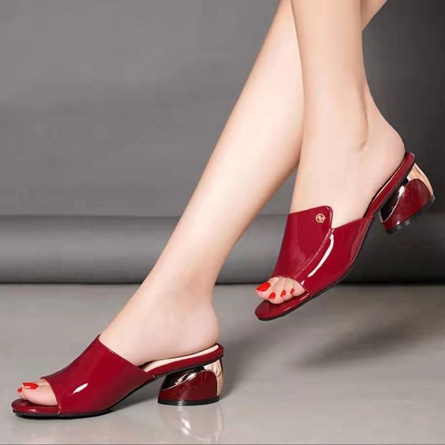 Sandalen Damen Mittlerer Absatz Dicker Absatz Sommer Neue Damenschuhe Weiche Ledersandalen Hausschuhe Tragen Mode Fischmaul Große Damenschuhe Draußen 38 rot Sandalen Damen Mittlerer Absatz Dicker Absatz Sommer Neue Damenschuhe Weiche Ledersandalen Hausschuhe Tragen Mode Fischmaul Große Damenschuhe Draußen 38 rot von Joom DACH