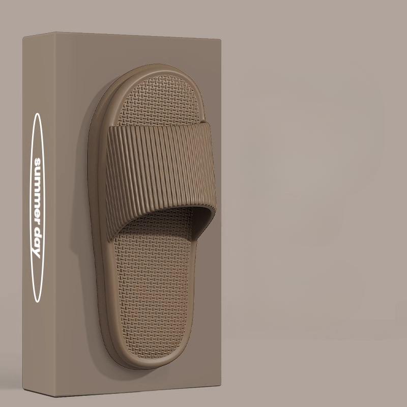 Sandalen Hausschuhe Herren Hausschuhe, Herren Sommer Haus Wohnzimmer Badezimmer rutschfeste Paar Hausschuhe 42-43 braun von Joom DACH