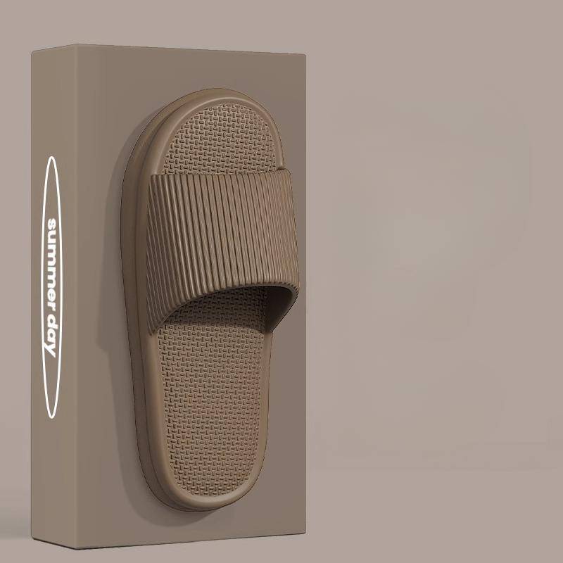 Sandalen Hausschuhe Herren Hausschuhe, Herren Sommer Haus Wohnzimmer Badezimmer rutschfeste Paar Hausschuhe 42-43 braun von Joom DACH