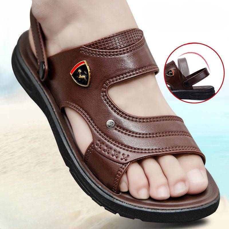Sandalen Herren Oberbekleidung Dickbesohlte rutschfeste Strandschuhe Herrenschuhe Sommer Wasserdichte, verschleißfeste Dual-Use-Sandalen Herren 42 dunkelbraune Sandalen Herren Oberbekleidung Dickbesohlte rutschfeste Strandschuhe Herrenschuhe Sommer Wasserdichte, verschleißfeste Dual-Use-Sandalen Herren 42 dunkelbraune von Joom DACH
