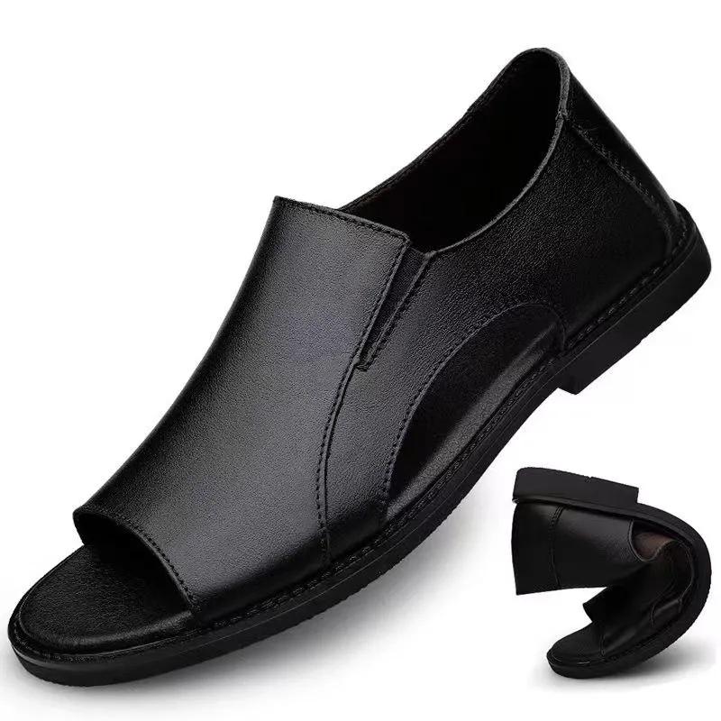 Sandalen Herren Sommer Neu Herren Freizeit Weichsohle Strandschuhe Herren 43 schwarz von Joom DACH