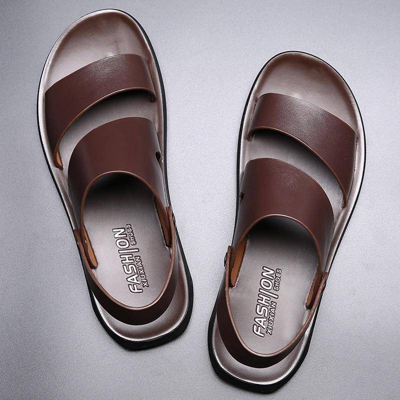 Sandalen Männer Leder 2024 Mode Vintage Männer Schuhe Hohe Qualität Weichen Komfort Casual Wohnungen Sommer Strand Hausschuhe 44 braun Sandalen Männer Leder 2024 Mode Vintage Männer Schuhe Hohe Qualität Weichen Komfort Casual Wohnungen Sommer Strand Hausschuhe 44 braun von Joom DACH