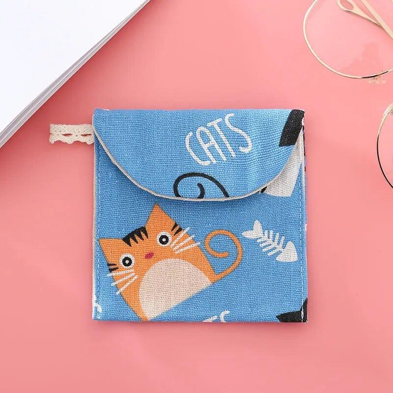 Sanitär Pad Tasche Mini Falten Frauen Nette Tasche Für Dichtungen Serviette Handtuch Lagerung Taschen Beutel Fall Sanitär Pad Organizer von Joom DACH