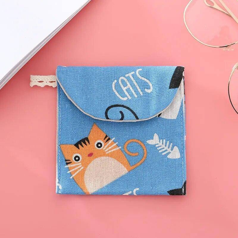 Sanitär Pad Tasche Mini Falten Frauen Nette Tasche Für Dichtungen Serviette Handtuch Lagerung Taschen Beutel Fall Sanitär Pad Organizer von Joom DACH
