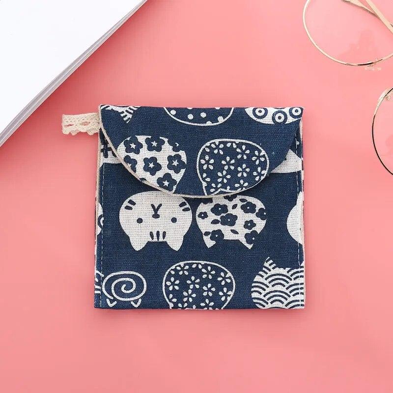 Sanitär Pad Tasche Mini Falten Frauen Nette Tasche Für Dichtungen Serviette Handtuch Lagerung Taschen Beutel Fall Sanitär Pad Organizer von Joom DACH