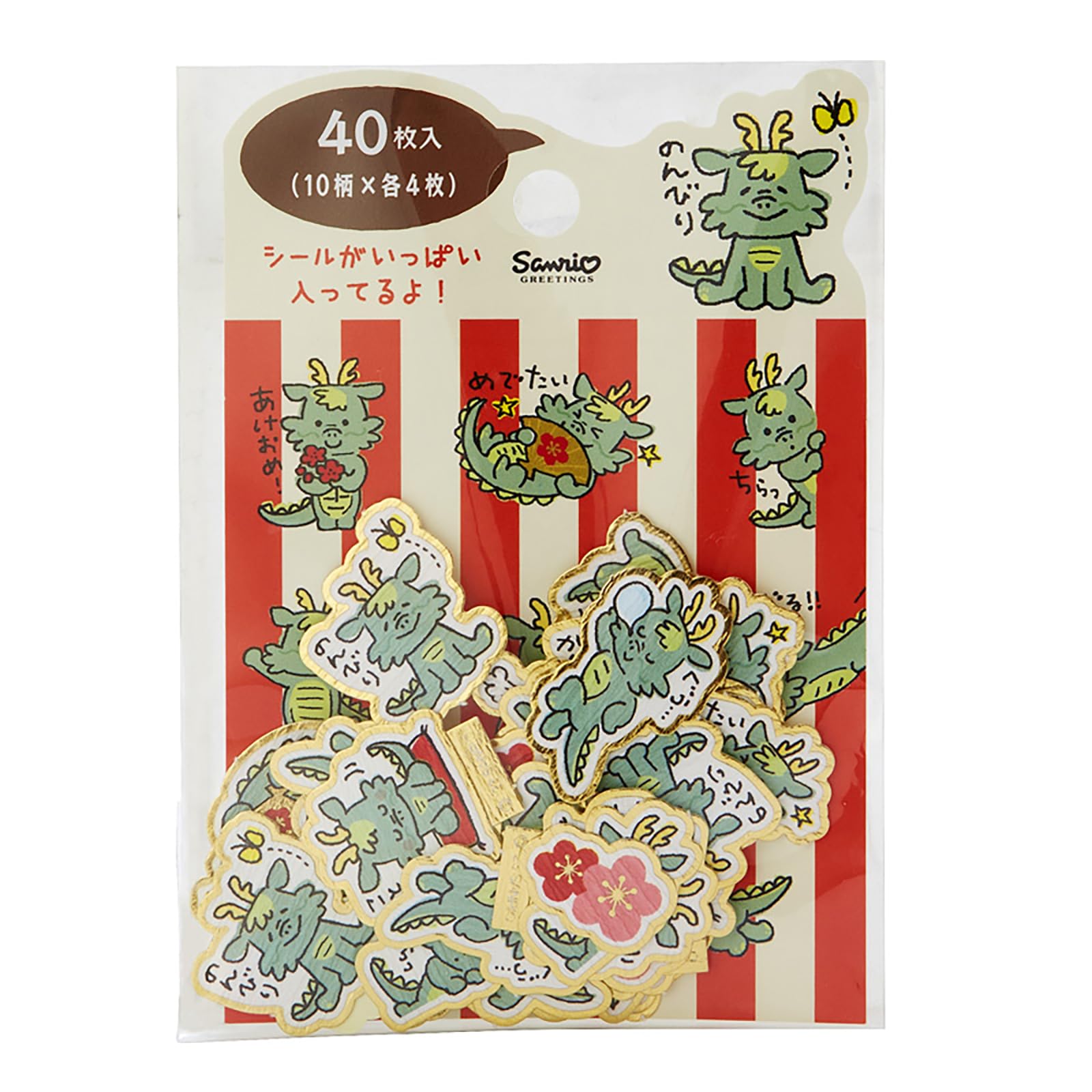Sanrio Neue Karte Neuer Aufkleber Tatsuflake Aufkleber JNP SANRIO 529788 Jahres Jahres 24-4 von Joom DACH