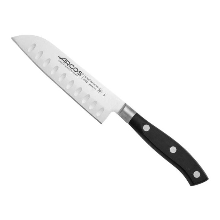 Santoku Messer 14cm schwarzer Griff Riviera - Arcos von Joom DACH