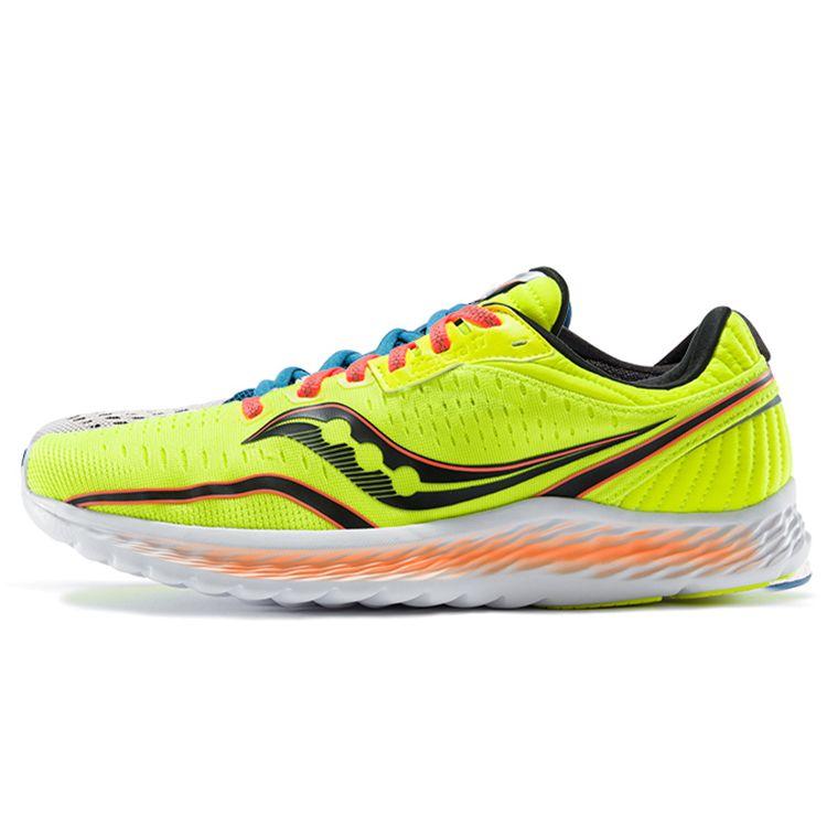 Saucony Kinvara 11 Bequem Vielseitig Mesh Dämpfung Rutschfest Abriebfest Low-Top Laufschuhe Herren Sneaker Fluoreszierend-Grün S20551-65 44.5 von Joom DACH