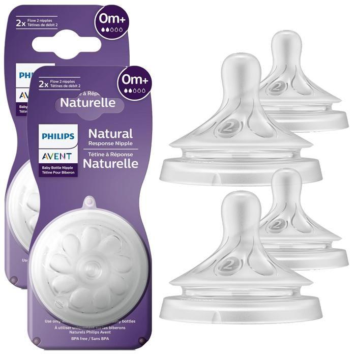Sauger für Babyflasche - Philips Avent - SCY96202 - Anti-Kolik Baby weiches Silikon 0m+ Sauger für Babyflasche - Philips Avent - SCY96202 - Anti-Kolik Baby weiches Silikon 0m+ von Joom DACH