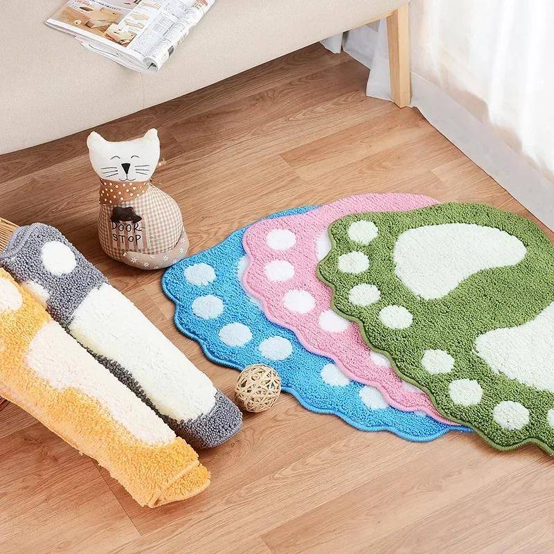 Saugfähige Fußmatte Badezimmer Saugfähige Samt Rutschfeste Matte Bodenteppich Wassersamt Badematte Fußgeprägte Fußmatte Badematte khaki von Joom DACH