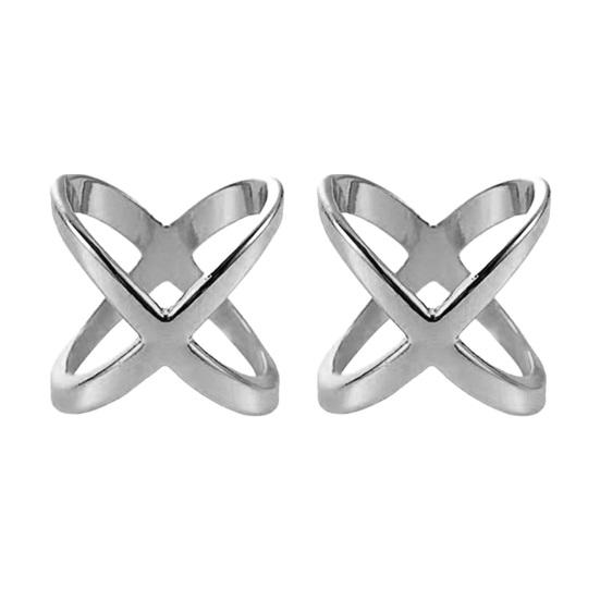 Schalclip X-förmiger Schalring Schnalle für Damen Dame Mädchen Seidenschal Verschluss Halter Accessoires für T-Shirt Halstuch Schal 18mm von Joom DACH