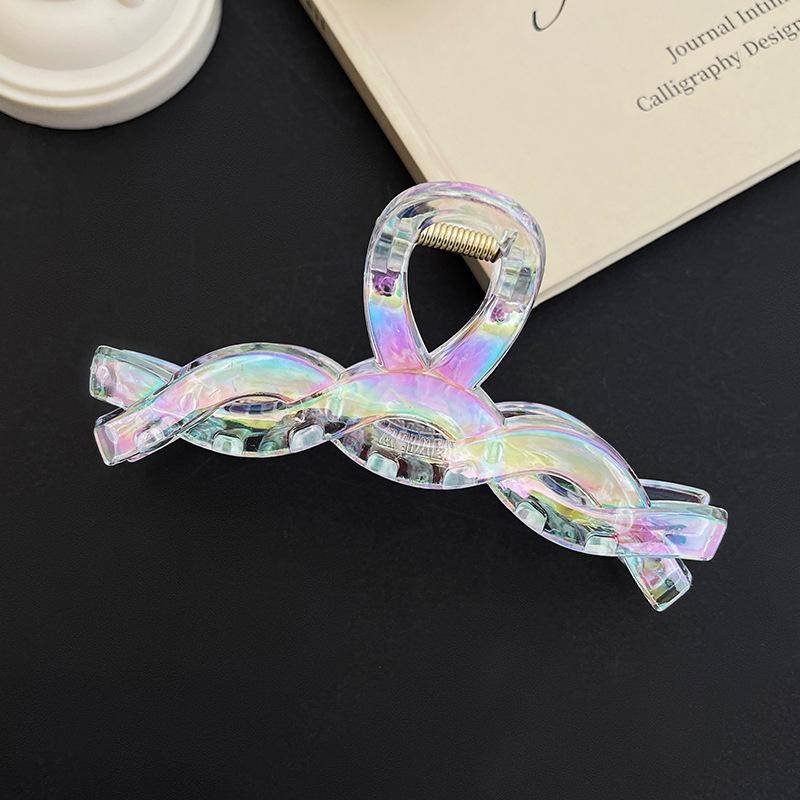 Schicke Transparente Geometrische Kunststoff-Krallen für Frauen Mädchen Pferdeschwanzhalter Haarspangen Accessoires von Joom DACH