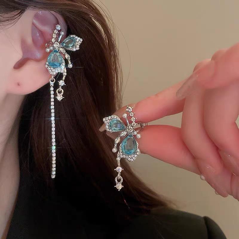 Schicke europäische & amerikanische Quastenohrringe: Trendiges, langes Hänge-Design, um Ihr Gesicht zu schmeicheln - Vielseitiger Statement-Schmuck für Frauen von Joom DACH