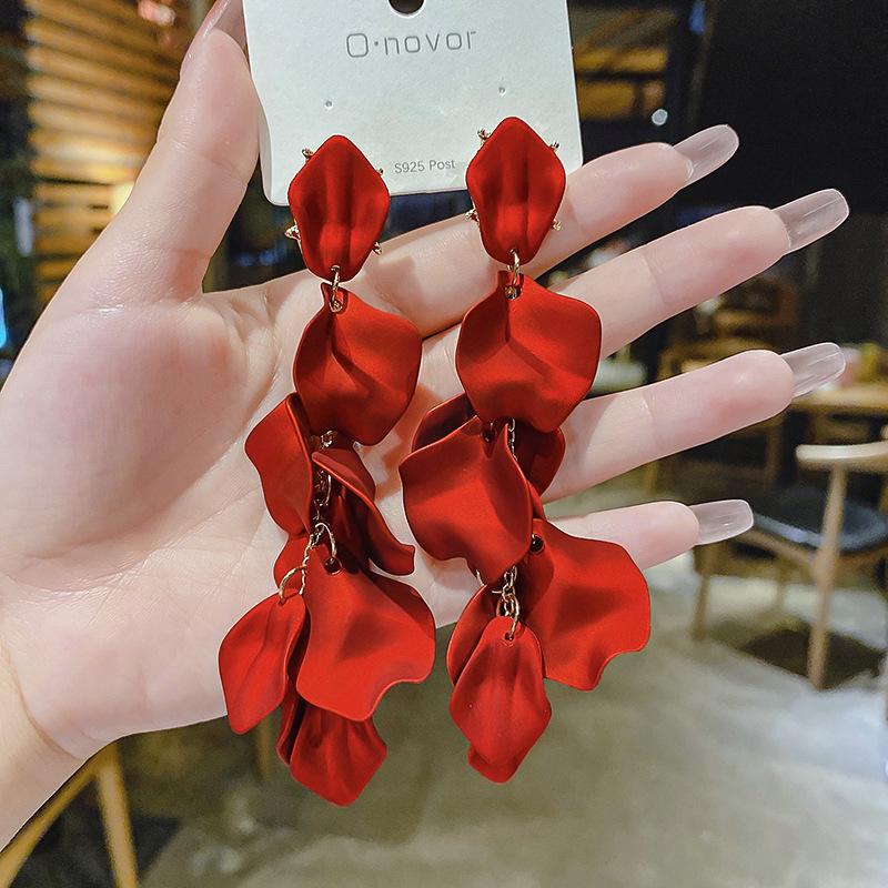 Schicke europäische & amerikanische Quastenohrringe: Trendiges, langes Hänge-Design, um Ihr Gesicht zu schmeicheln - Vielseitiger Statement-Schmuck für Frauen von Joom DACH