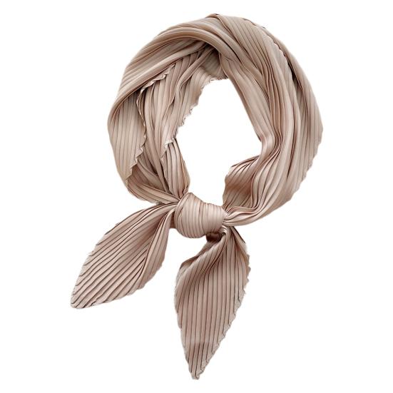 Schicker, plissierter, hautberührender, dünner, gekräuselter Schal für den täglichen Gebrauch für Damen 70cm von Joom DACH