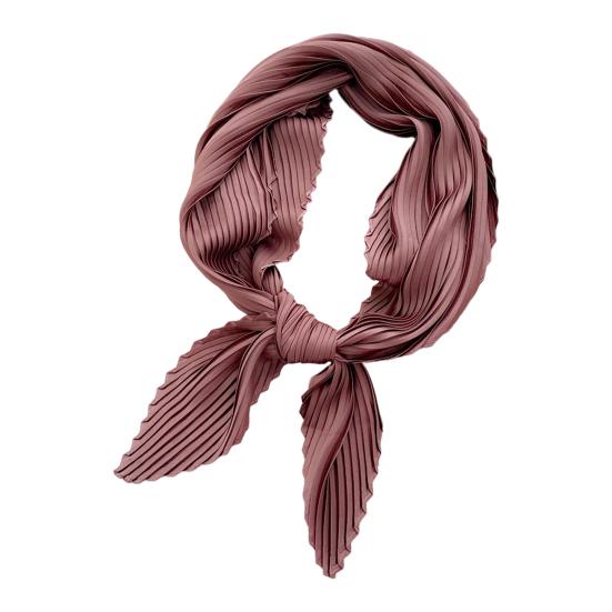Schicker, plissierter, hautberührender, dünner, gekräuselter Schal für den täglichen Gebrauch für Damen 70cm von Joom DACH