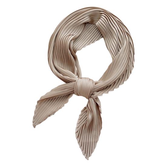 Schicker, plissierter, hautberührender, dünner, gekräuselter Schal für den täglichen Gebrauch für Damen 70cm von Joom DACH