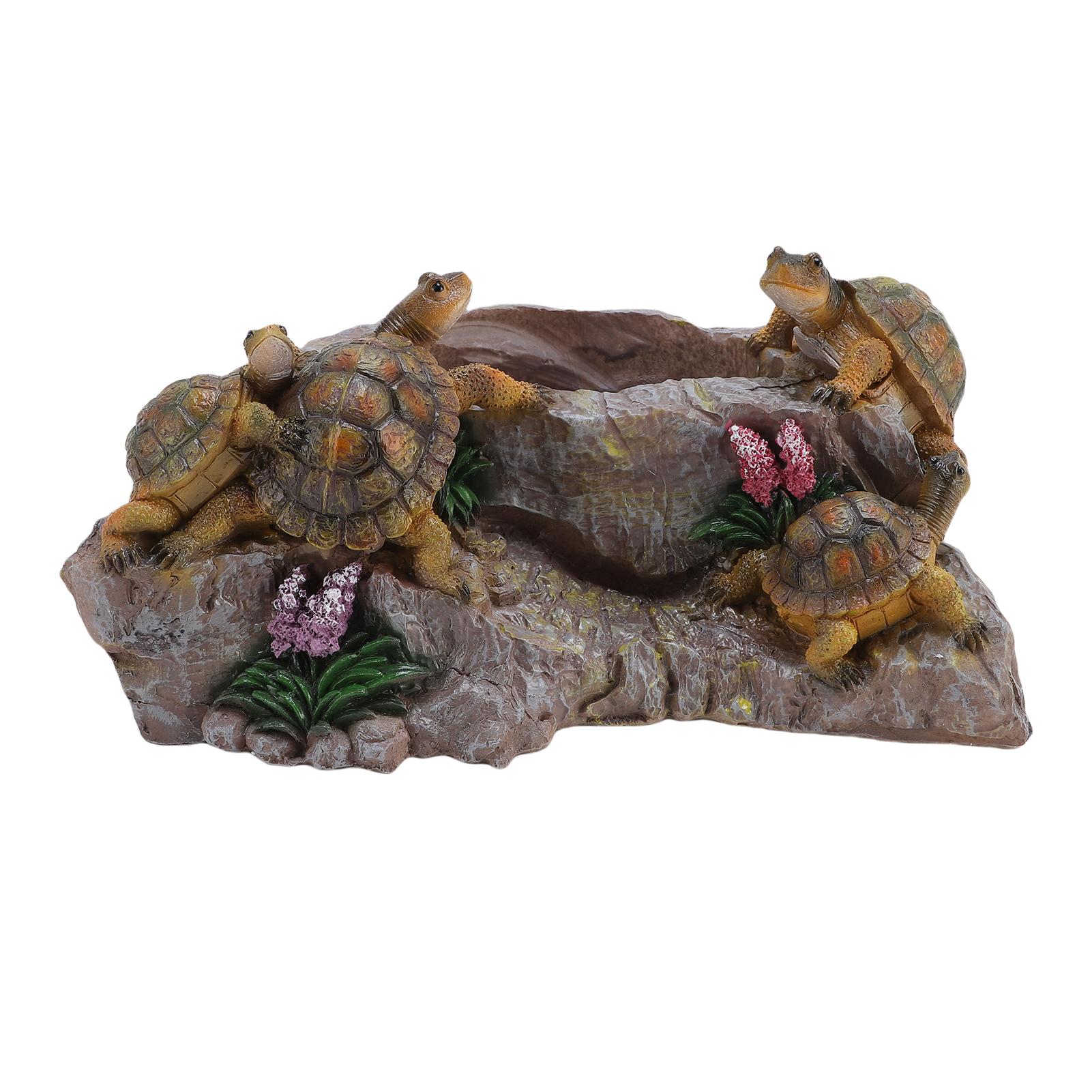 Schildkröten-Pflanztopf Kreative Exquisite Harz-Schildkröten-Skulptur für Innen- und Außendekoration von Joom DACH