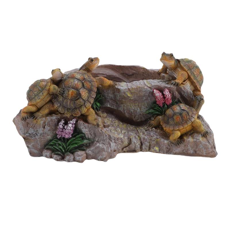 Schildkröten-Pflanztopf Kreative Exquisite Harz-Schildkröten-Skulptur für Innen- und Außendekoration von Joom DACH