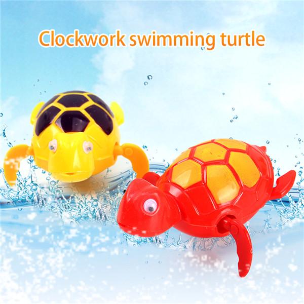 Schildkröten-Schwimmen-Tier-aufgewickelte Kette-Uhrwerk-Baby-Kind-Badezimmer-Badespielzeug von Joom DACH