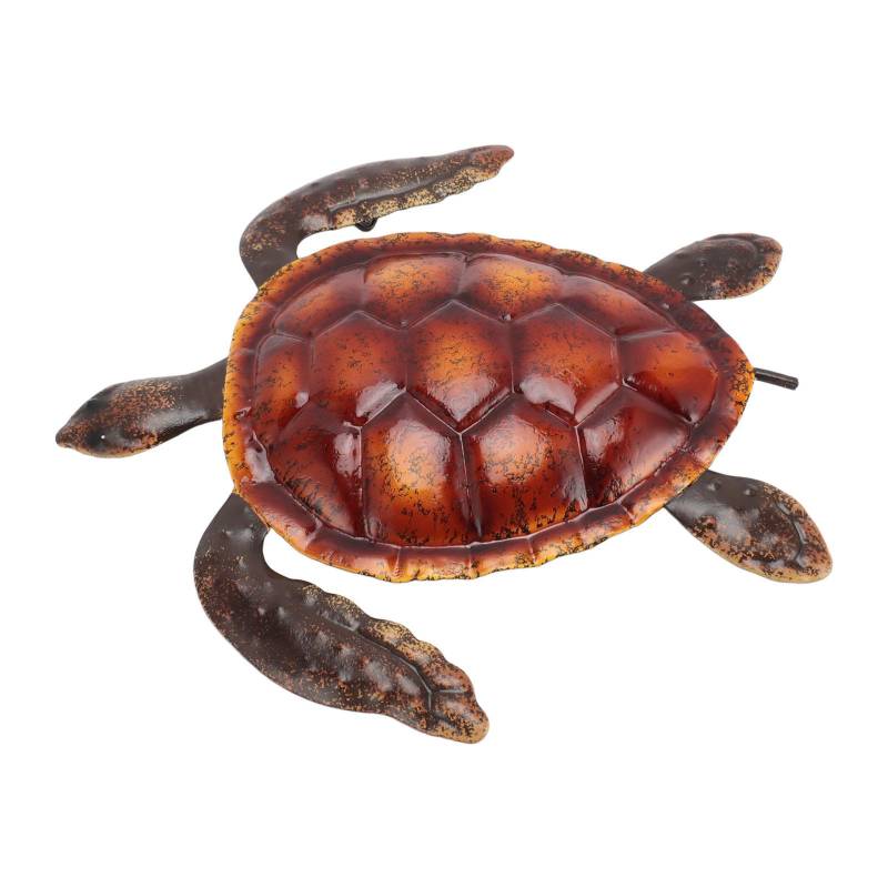 Schildkröten Wanddeko Lebensecht Rostfreies Metall Meerestier Statue Dekoration für Party Terrasse Zuhause von Joom DACH