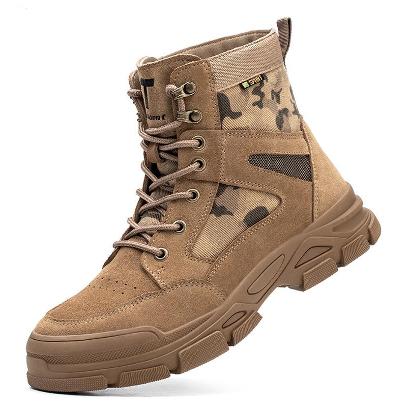 Schlagfeste und durchstichfeste Arbeitsversicherungsschuhe Herren-Arbeitsschuhe Sicherheitsschuhe Arbeitsversicherungsstiefel, hohe Stiefel 47 von Joom DACH