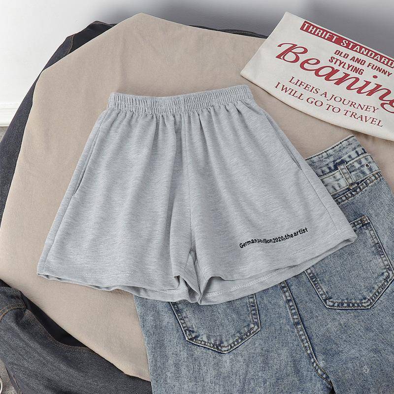 Schlankmachende Sportshorts mit weitem Bein für Damen im Sommer. Neue lockere Freizeithose im koreanischen Stil für Damen 4XL grau von Joom DACH