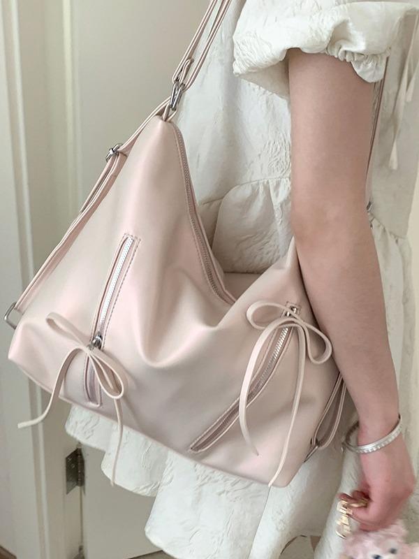 Schleifen-Rucksack Damen Neue Mode Tragetasche rosa von Joom DACH