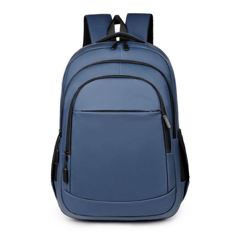 Schlichter, großvolumiger, hochwertiger Business-Rucksack, Computertasche für den täglichen Weg zur Arbeit, Multifunktionaler Herren-Rucksack für kurze Reisen blau von Joom DACH