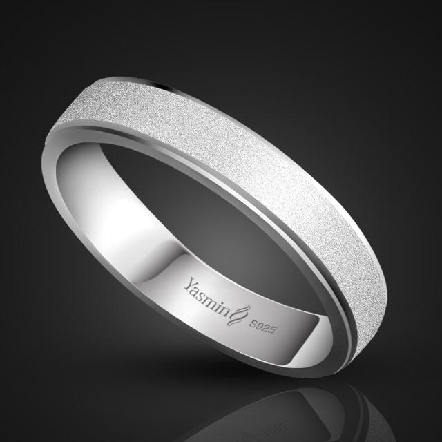 Schlichter Ehe-Verlobungsring, 100 % 925er Sterlingsilber, Paarring, Damen- und Herrenring, Einzelring aus massivem Silber, Schmuck, Geschenk 5 von Joom DACH