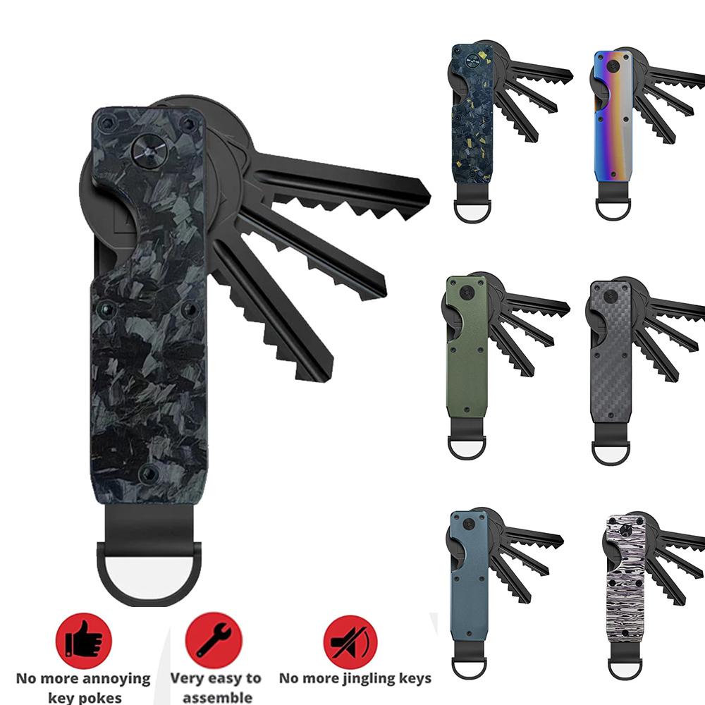Schlüssel-Organizer, kompakter Halter, Schlüsselanhänger aus Metall, minimalistischer Schlüsseletui-Halter für den Schlüsselbund, sichert 1–5 Schlüssel C Schlüssel-Organizer, kompakter Halter, Schlüsselanhänger aus Metall, minimalistischer Schlüsseletui-Halter für den Schlüsselbund, sichert 1–5 Schlüssel C von Joom DACH