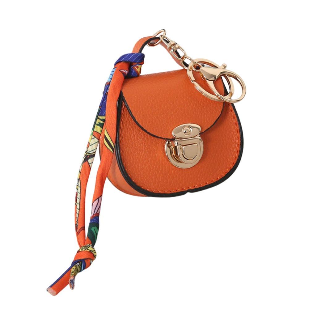 Schlüsselanhänger, Kopfhörertasche, multifunktional, Mini-Aufbewahrungstasche, neuer Damentaschenanhänger für Frauen orange von Joom DACH