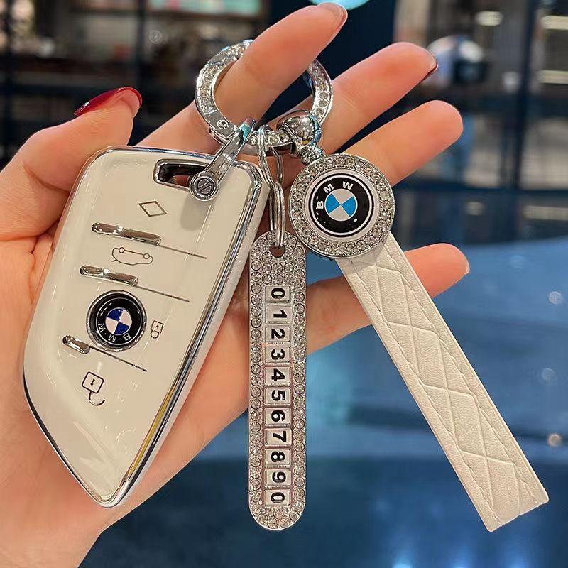 Schlüsselanhänger-Abdeckung, Schlüsselhülle für BMW 1 3 4 5 6 7 Serie X3 X4 M5 M6 3GT 5GT, für Bmw Motorrad, Geschenke für Männer, Autozubehör von Joom DACH