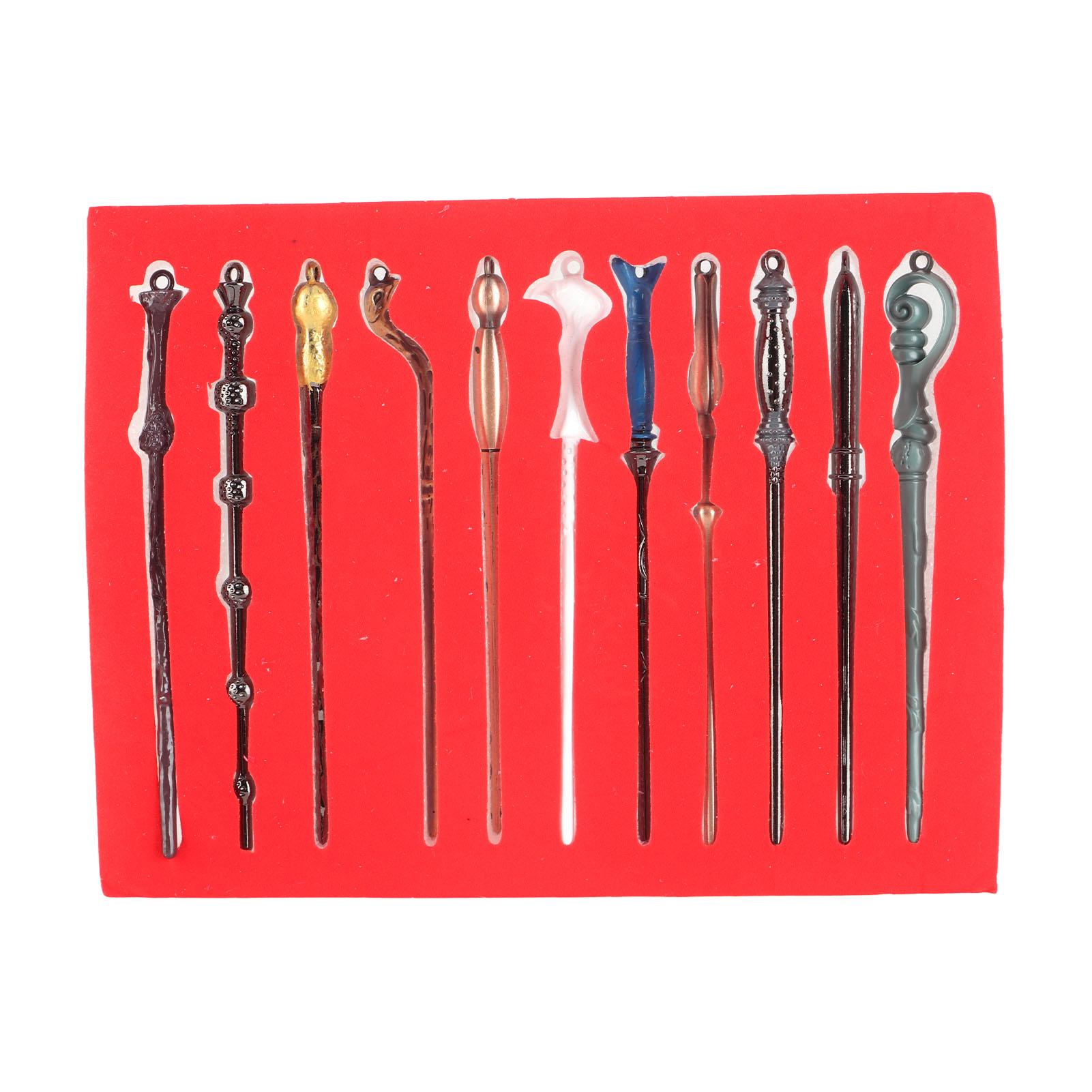 Schlüsselanhänger-Halsketten-Set mit Zauberstab, Legierung, 11-teilig, Zauberstäbe mit Schlüsselanhänger-Halskette für Kinder, Cosplay Schlüsselanhänger-Halsketten-Set mit Zauberstab, Legierung, 11-teilig, Zauberstäbe mit Schlüsselanhänger-Halskette für Kinder, Cosplay von Joom DACH
