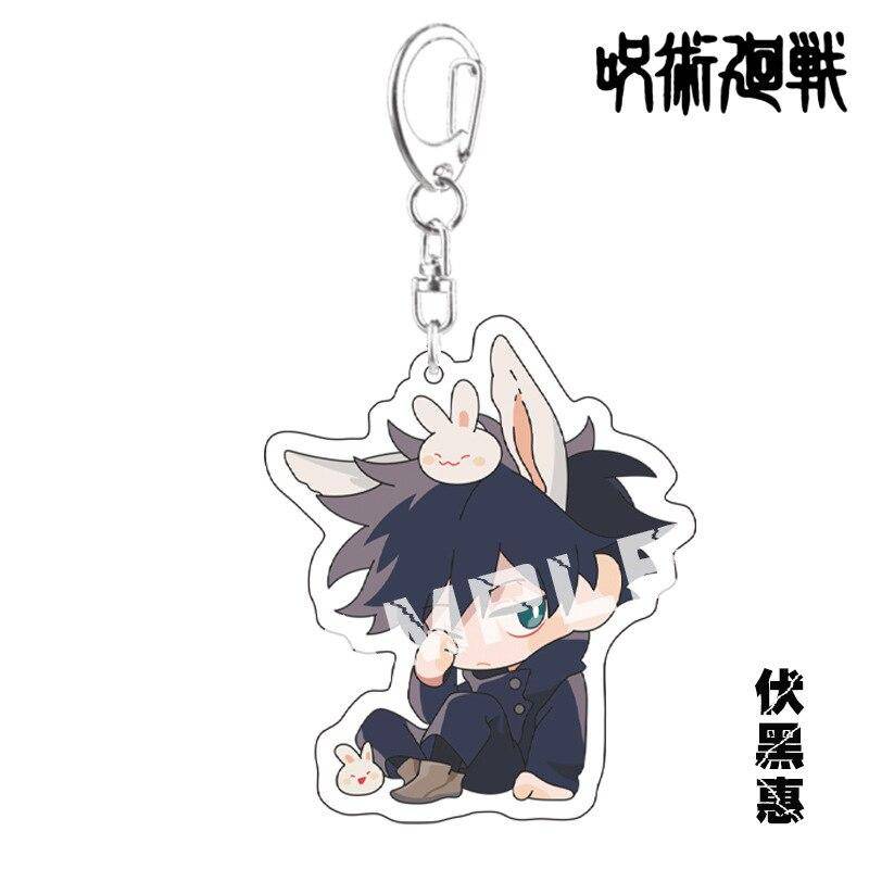Schlüsselanhänger Mann Jujutsu Kaisen Schlüsselanhänger Frauen Anhänger Schlüsselanhänger Kette für Hosen Schmuck Kinder Niedlicher Schlüsselanhänger Mode Acryl Brelok von Joom DACH