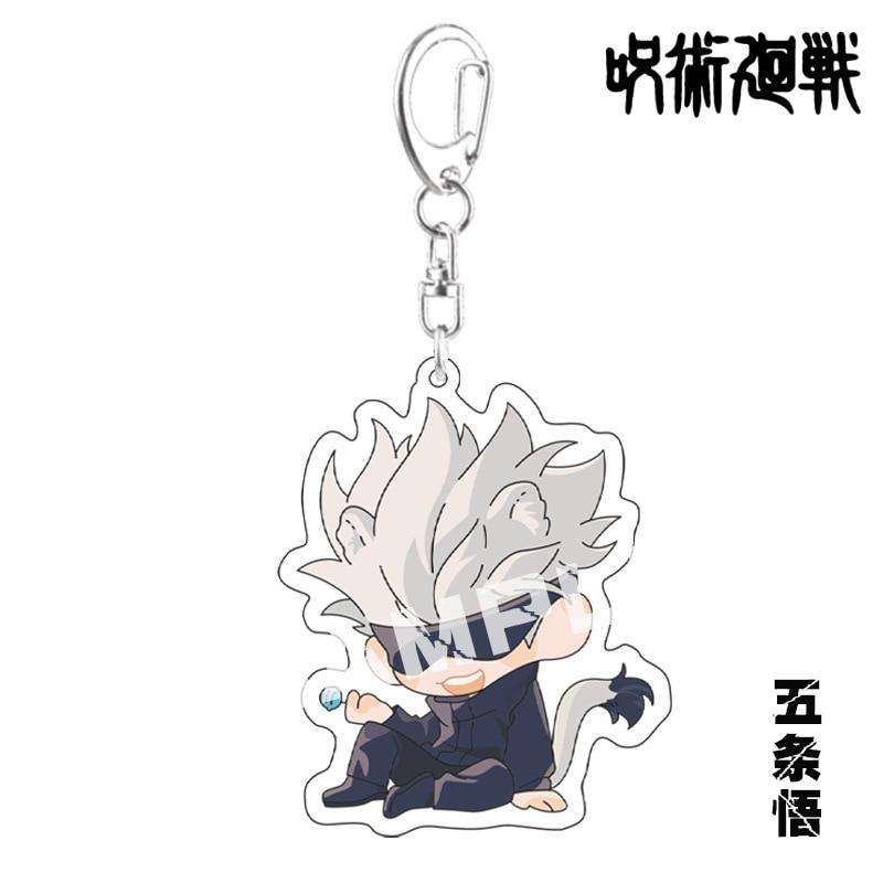 Schlüsselanhänger Mann Jujutsu Kaisen Schlüsselanhänger Frauen Anhänger Schlüsselanhänger Kette für Hosen Schmuck Kinder Niedlicher Schlüsselanhänger Mode Acryl Brelok von Joom DACH