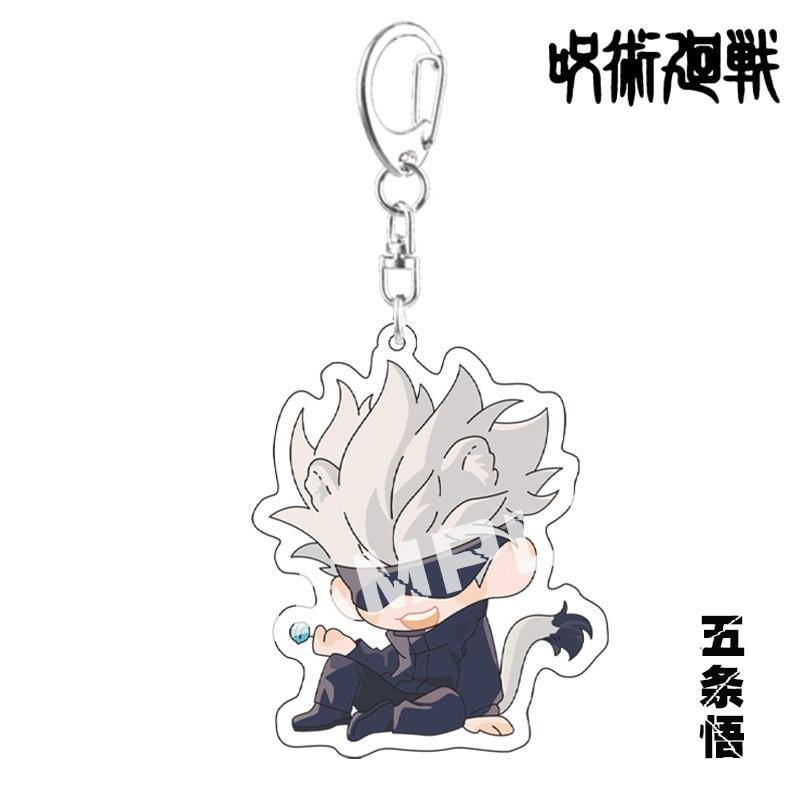 Schlüsselanhänger Mann Jujutsu Kaisen Schlüsselanhänger Frauen Anhänger Schlüsselanhänger Kette für Hosen Schmuck Kinder Niedlicher Schlüsselanhänger Mode Acryl Brelok von Joom DACH