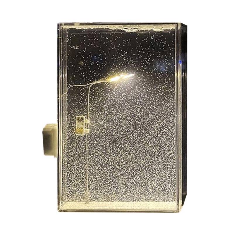 Schneeszene Nachtlicht Simulation handgefertigte Materialien Weihnachten verschneite Straße Nachtlampe Kunsthandwerk Dekorationen Weihnachtsgeschenke von Joom DACH