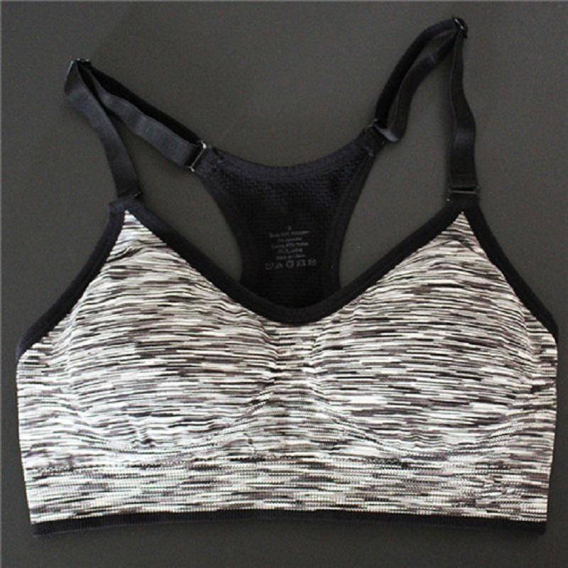 Schnell trocknendes, gepolstertes Damen-Yoga-Gym-Fitness-Sport-BH, stoßfestes Lauf-Büstenhalter-Tanktop M schwarz Schnell trocknendes, gepolstertes Damen-Yoga-Gym-Fitness-Sport-BH, stoßfestes Lauf-Büstenhalter-Tanktop M schwarz von Joom DACH