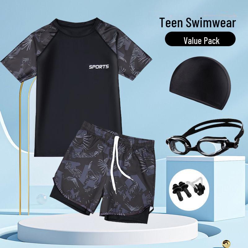 Schnelltrocknender zweiteiliger Badeanzug für Jungen - Für Kinder & Teenager 160 for 90-130 Jin von Joom DACH