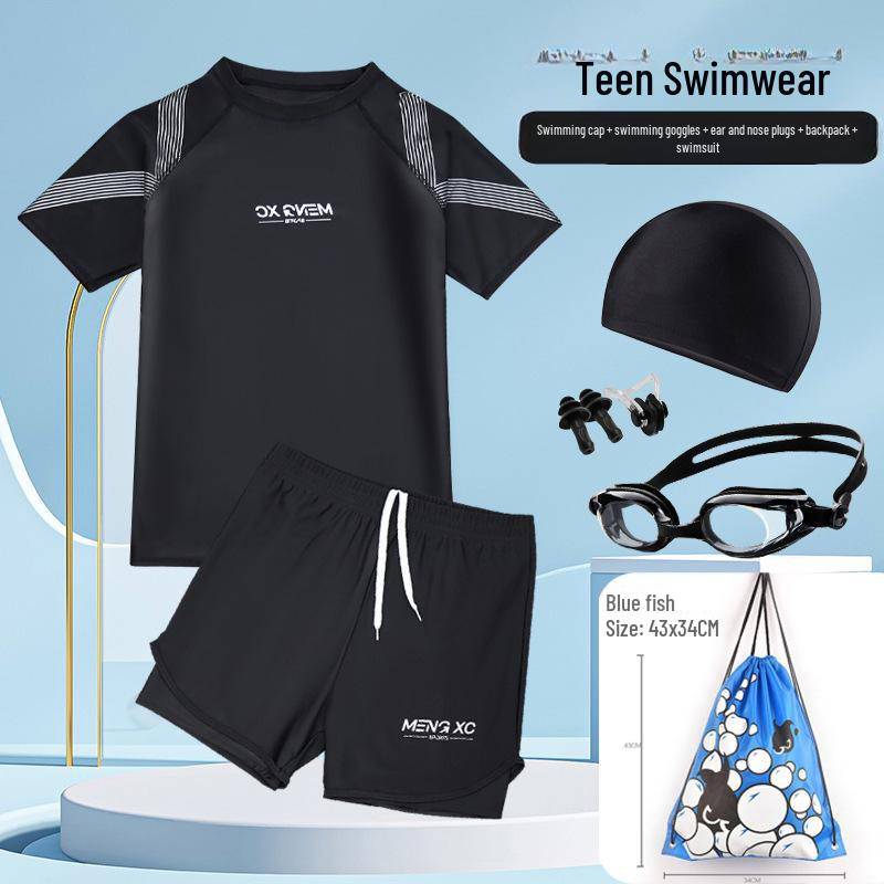 Schnelltrocknender zweiteiliger Badeanzug für Jungen - Für Kinder & Teenager 180 for 155-190 Jin von Joom DACH