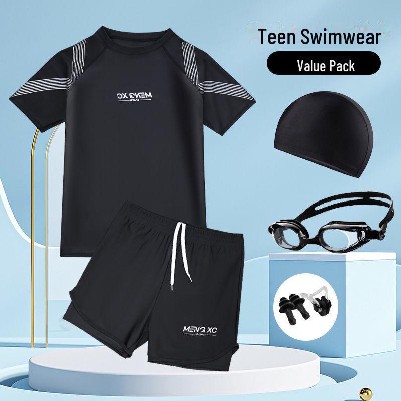 Schnelltrocknender zweiteiliger Badeanzug für Jungen - Für Kinder & Teenager 180 for 155-190 Jin von Joom DACH